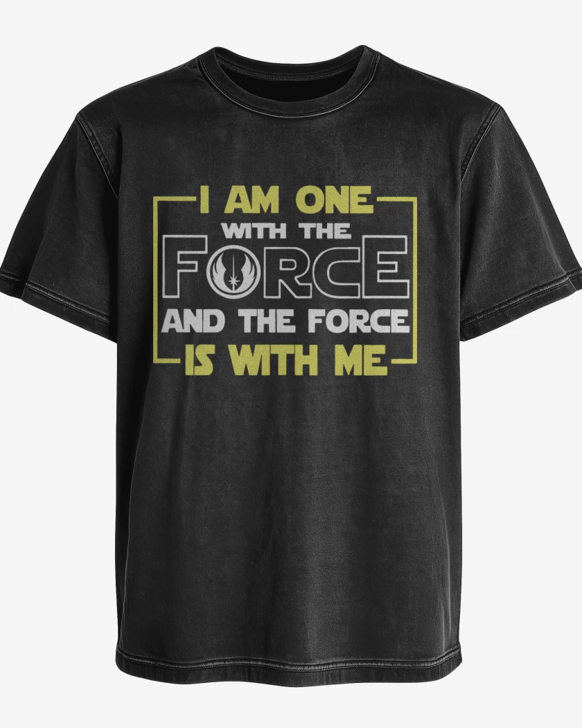 Polera desgastada I am one with the force