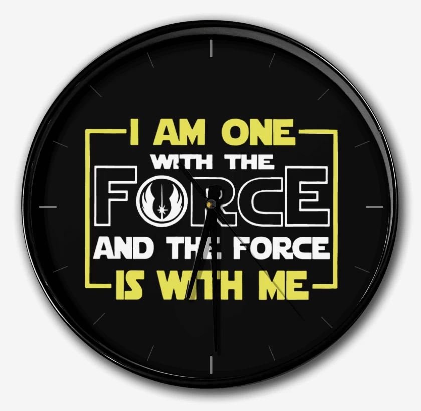 Reloj Negro de I am one with the force