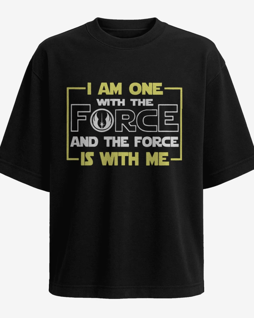 Polera Oversize I am one with the force