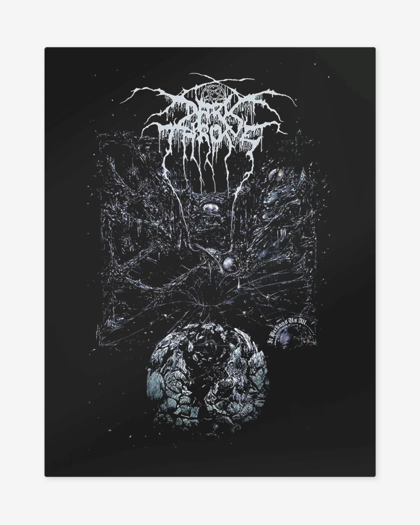 Print metalico Negro de Darkthrone It Beckons Us All