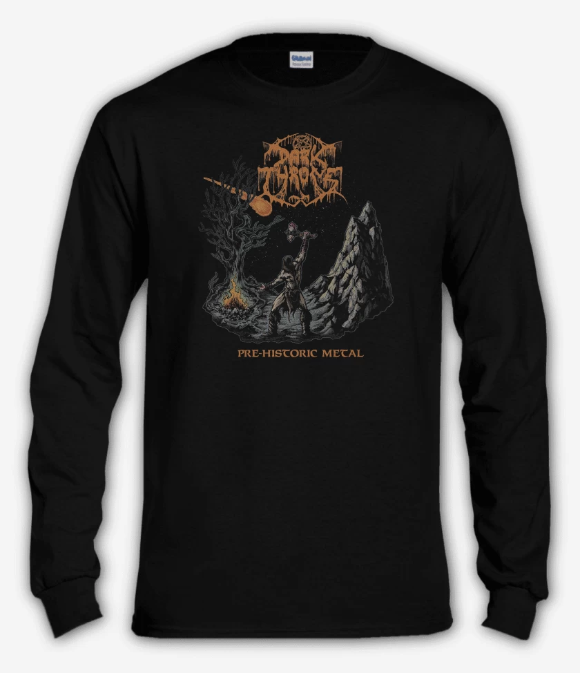 Polera manga larga Negro de Darkthrone Prehistoric Metal