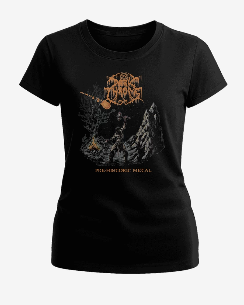 Polera de Mujer Negro de Darkthrone Prehistoric Metal