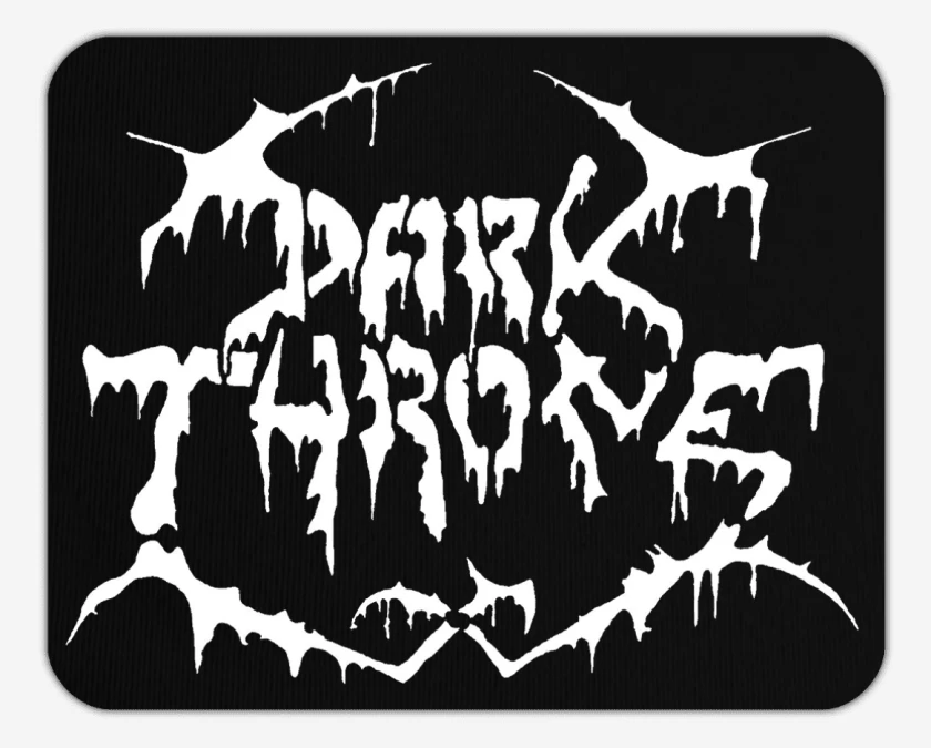 Mousepad Negro de Darkthrone Old Logo B