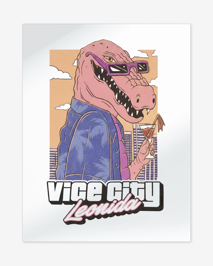 Print metalico GTA VI Vice City Leonidas