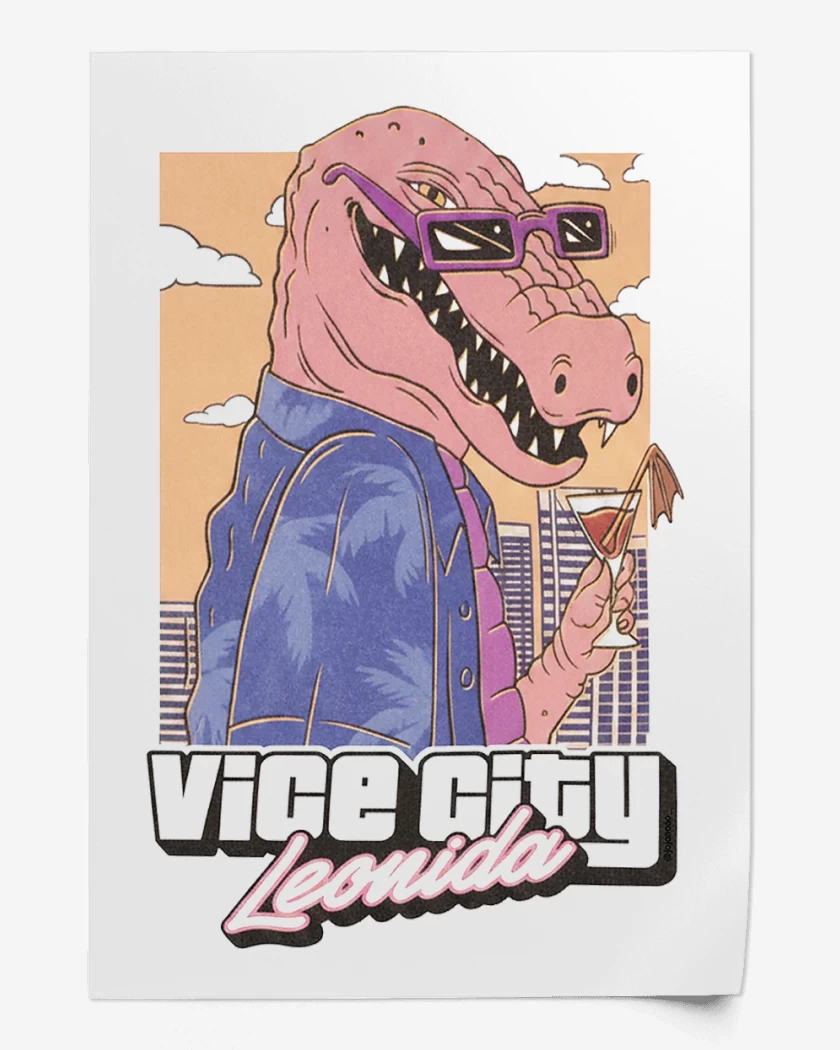 Print GTA VI Vice City Leonidas