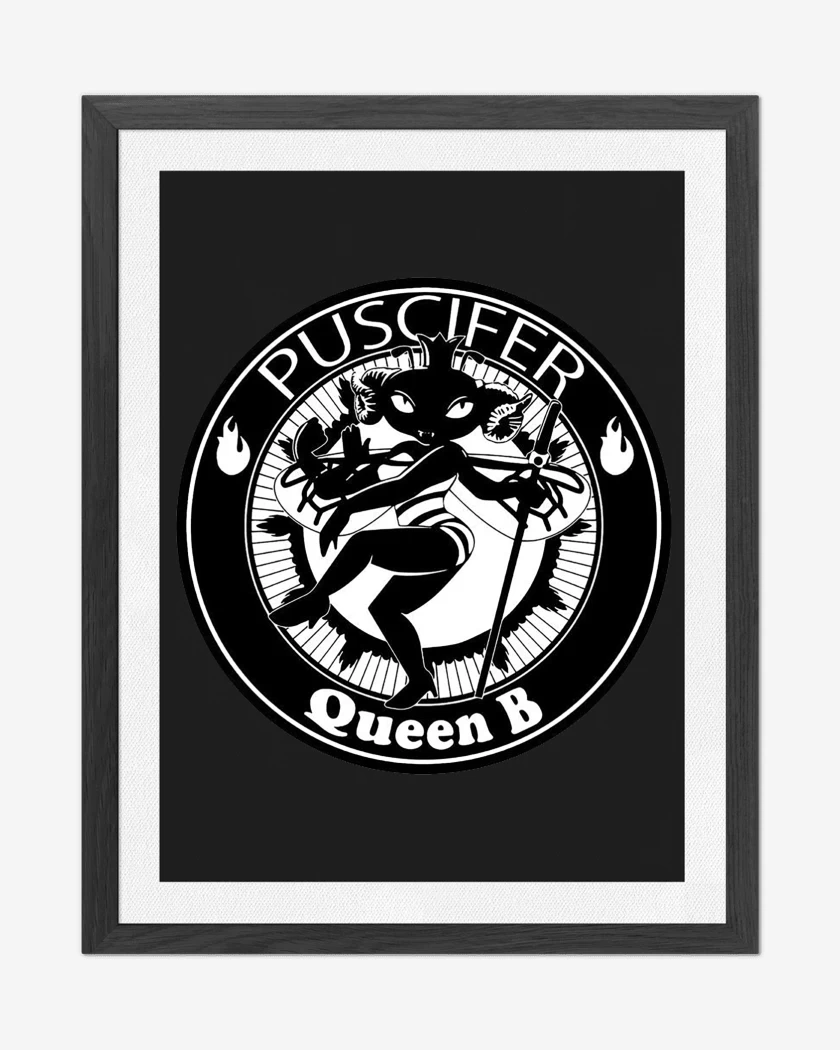 Cuadro decorativo Negro de Puscifer Queen B