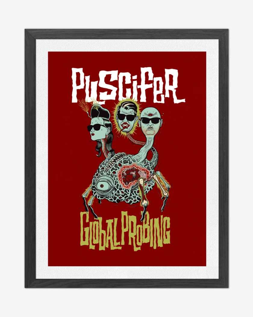 Cuadro decorativo Rojo de Puscifer Global Probing