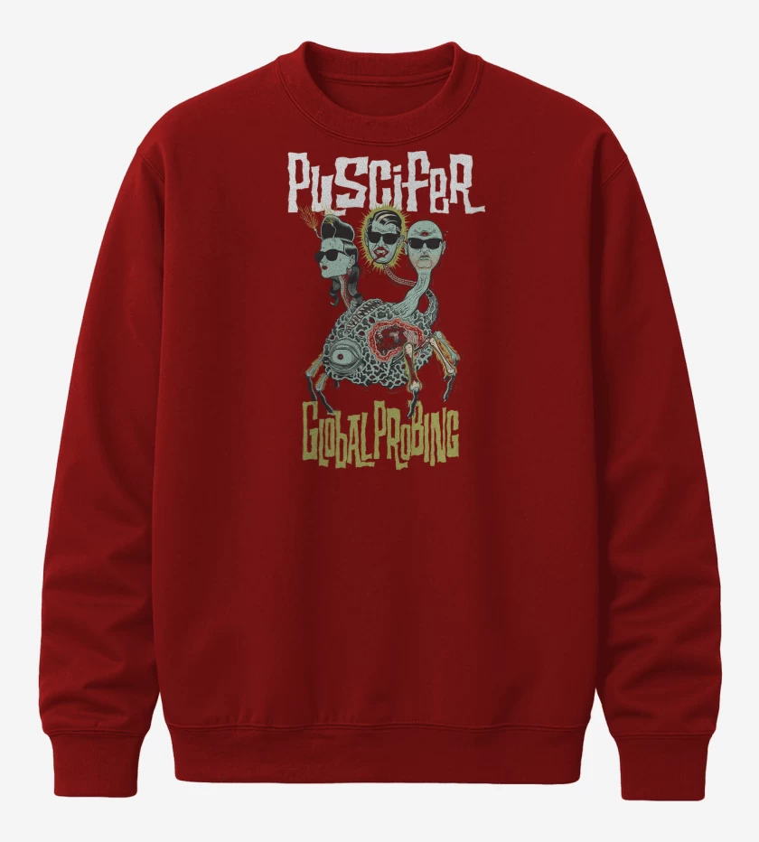 Poleron polo Rojo de Puscifer Global Probing