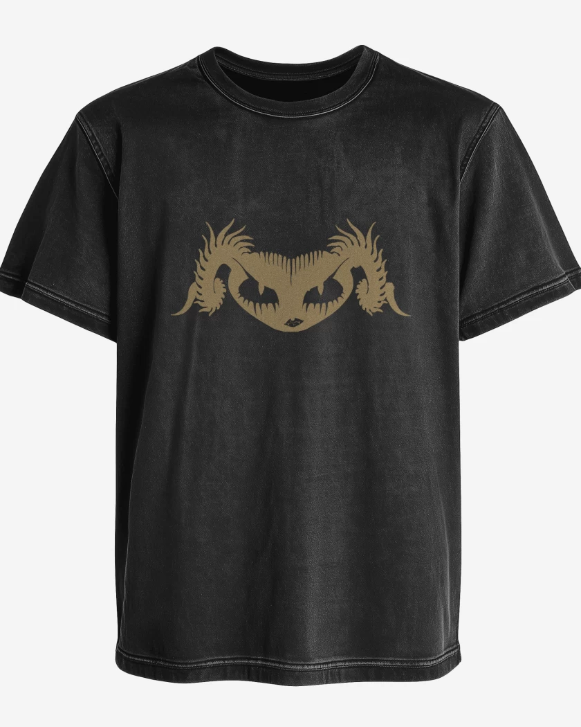 Polera desgastada Negro de Puscifer Logo 2025