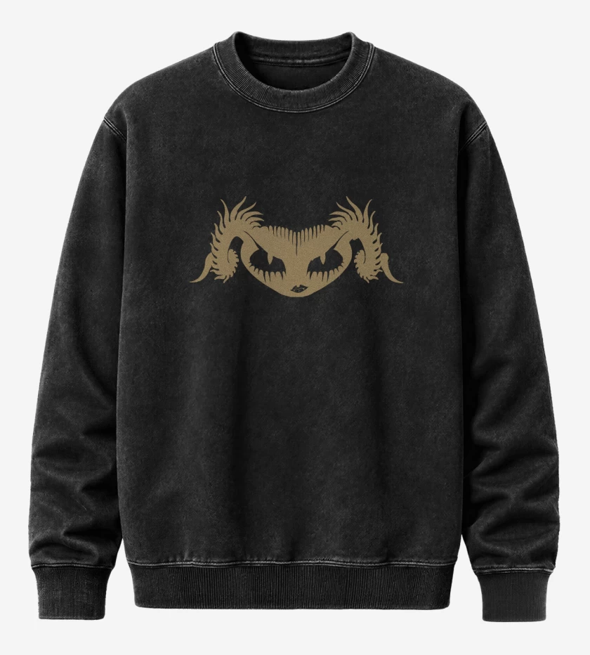 Poleron Polo Acid Wash Negro de Puscifer Logo 2025