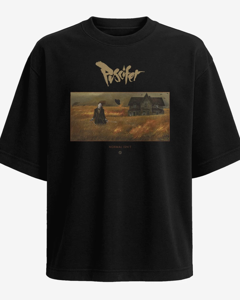 Polera Oversize Negro de Puscifer Normal Isnt