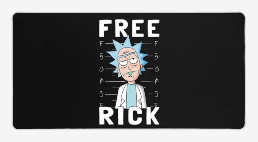 Mouse pad Gamer Negro de Free rick