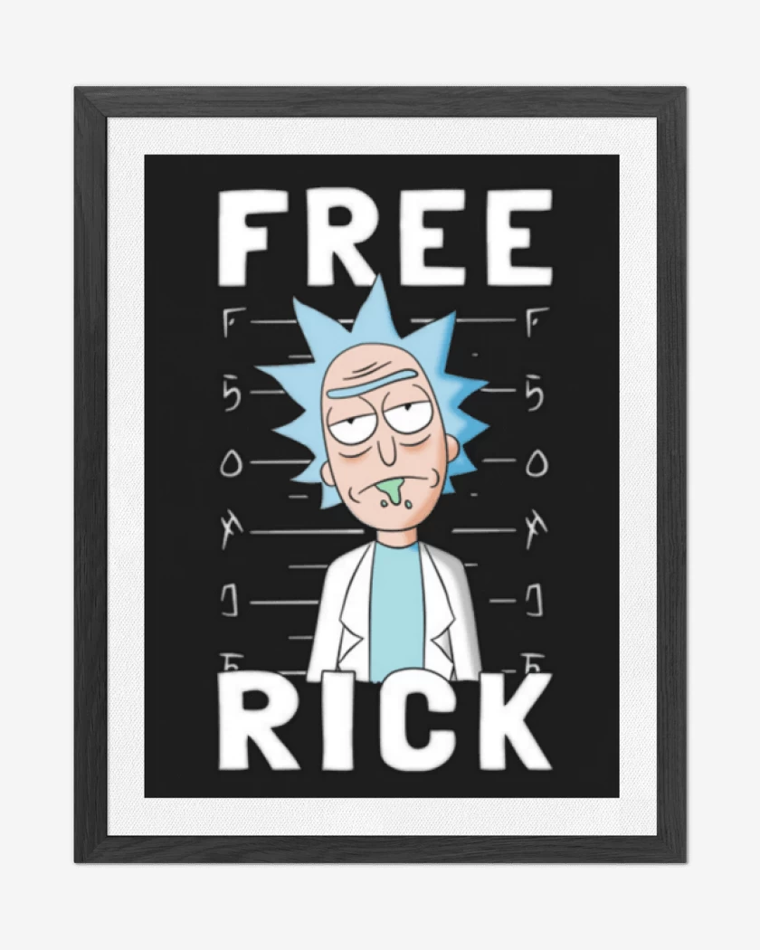 Cuadro decorativo Negro de Free rick