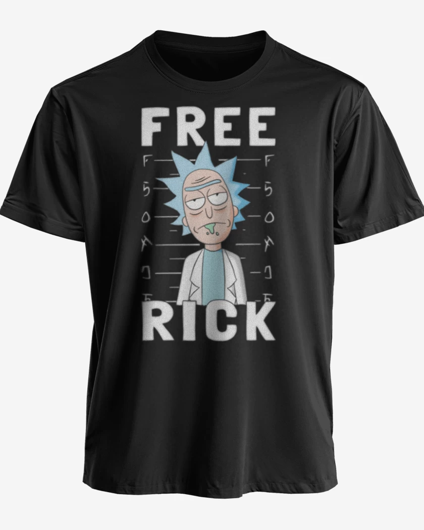 Polera premium Negro de Free rick