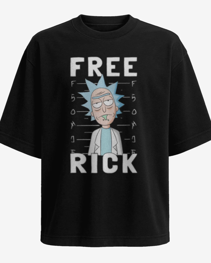 Polera Oversize Negro de Free rick