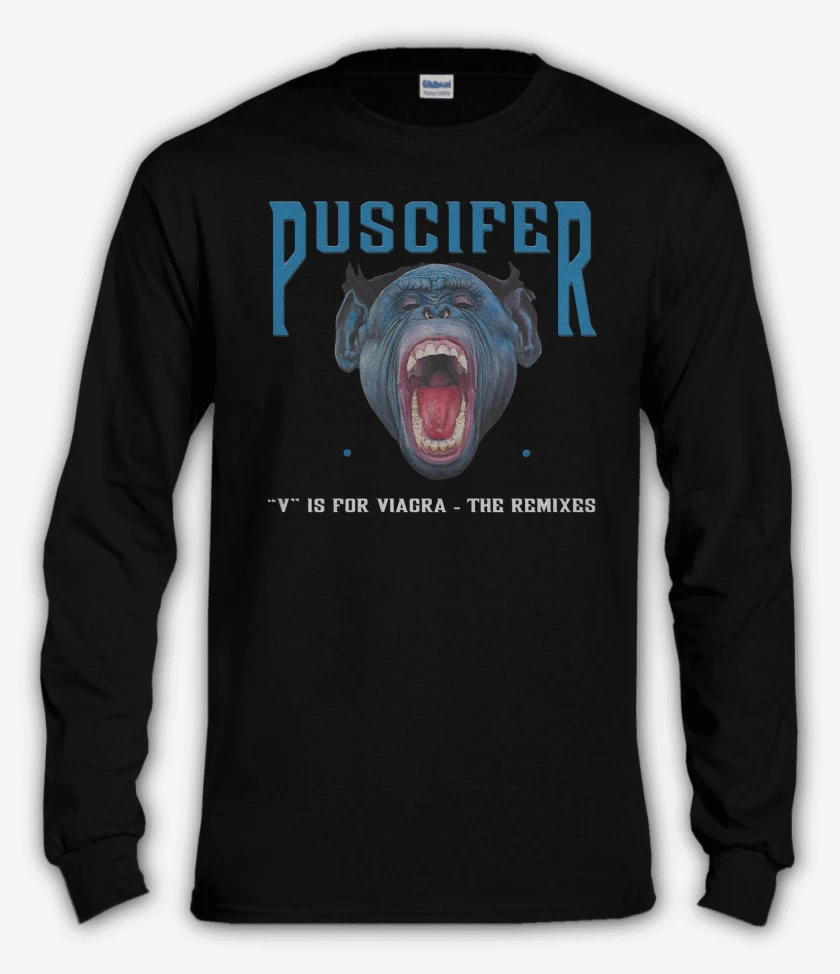 Polera manga larga Negro de Puscifer V is For V