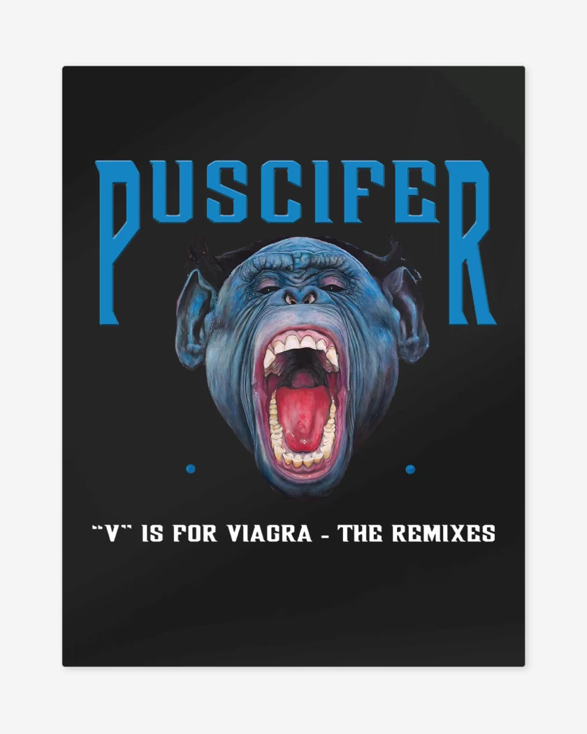 Print metalico Negro de Puscifer V is For V