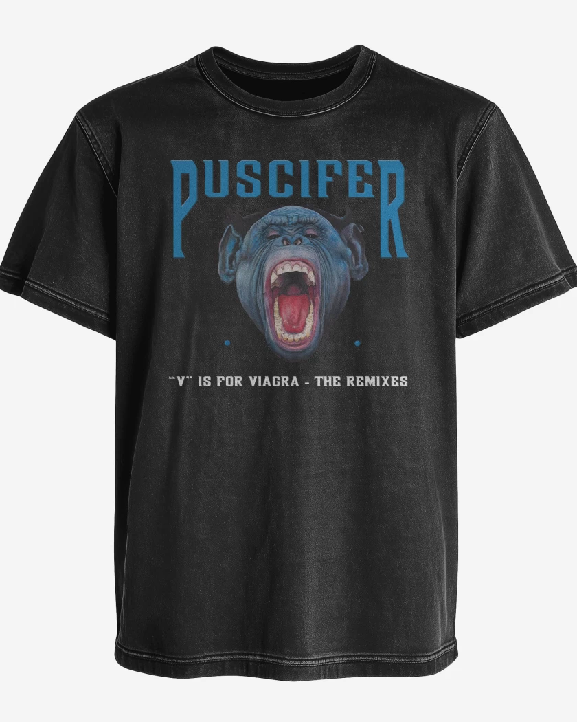 Polera desgastada Puscifer V is For V