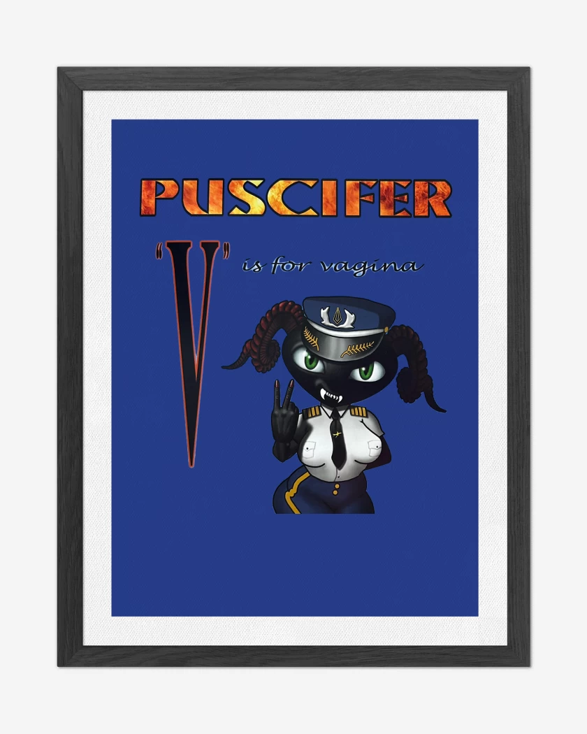Cuadro decorativo Azul Rey de Puscifer V is For Va