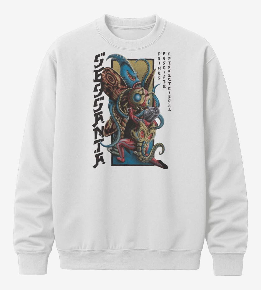 Poleron polo Blanco de Puscifer A Perfect Circle Primus