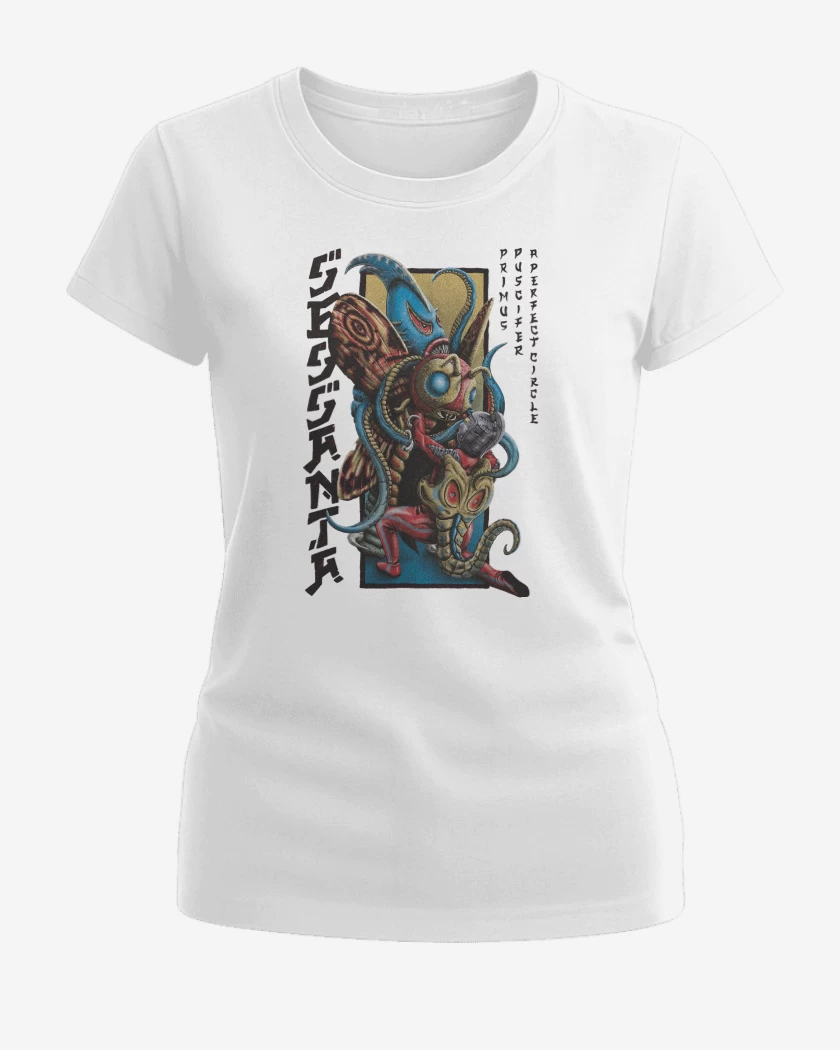 Polera de Mujer Blanco de Puscifer A Perfect Circle Primus