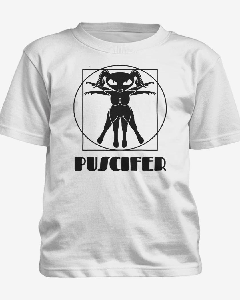 Polera de niño Blanco de Puscifer Vitruvio