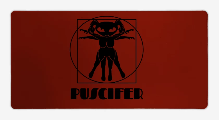 Mouse pad Gamer Rojo de Puscifer Vitruvio