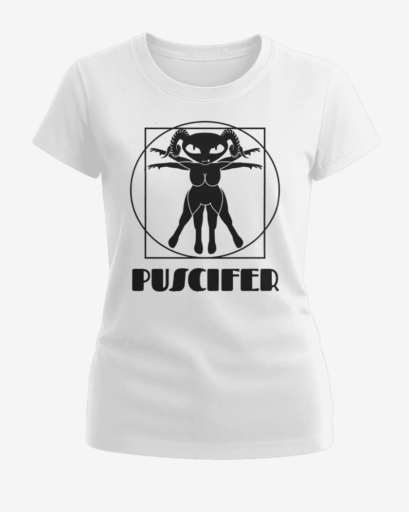 Polera de Mujer Blanco de Puscifer Vitruvio