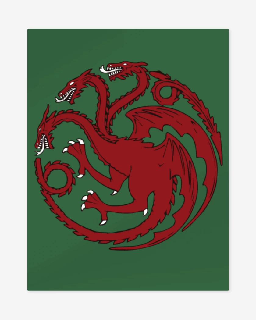 Print metalico Verde jade de Targarian