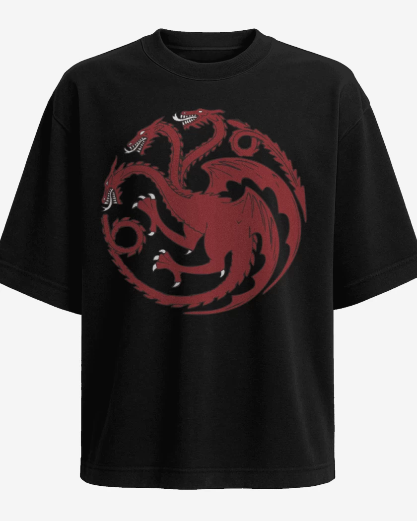 Polera Oversize Negro de Targarian