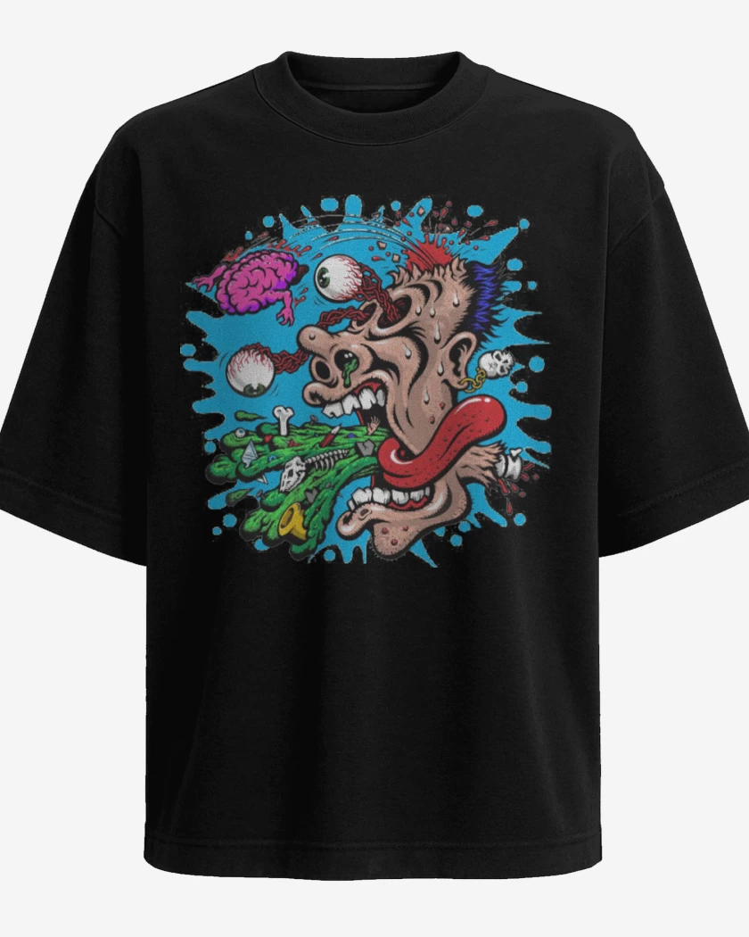 Polera Oversize Negro de Kha 2