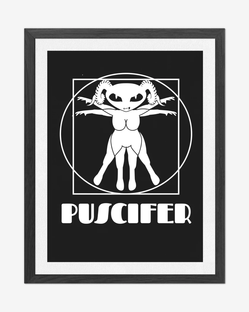 Cuadro decorativo Negro de Puscifer de Vitruvio