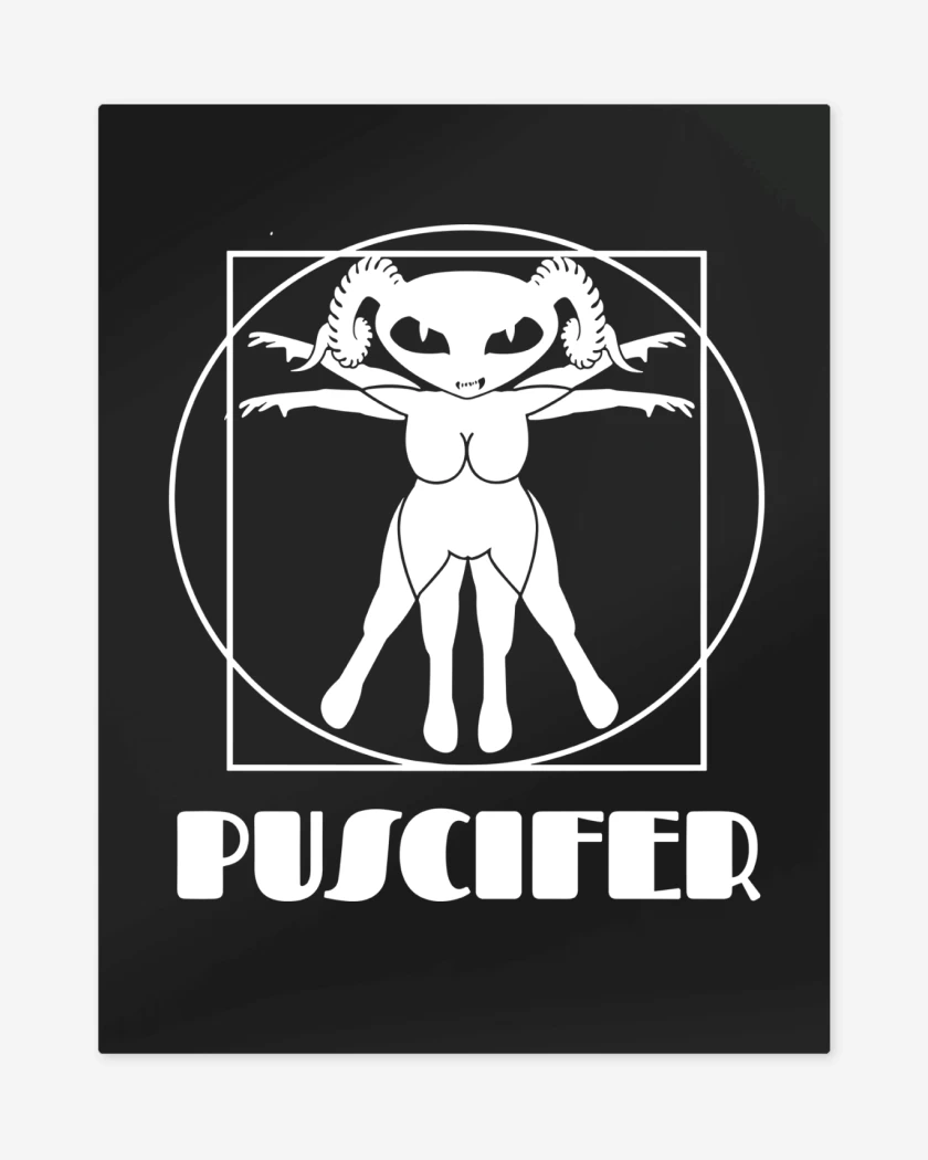 Print metalico Negro de Puscifer de Vitruvio