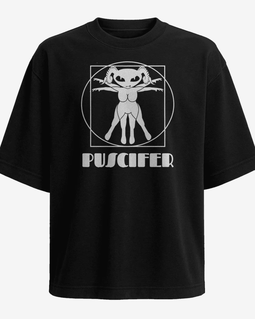 Polera Oversize Negro de Puscifer de Vitruvio