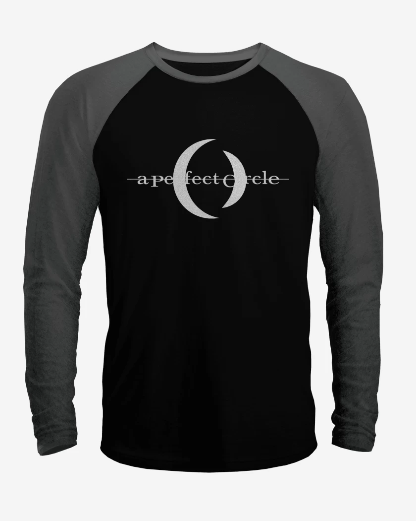 Polera Raglan A Perfect Circle Logo Blanco