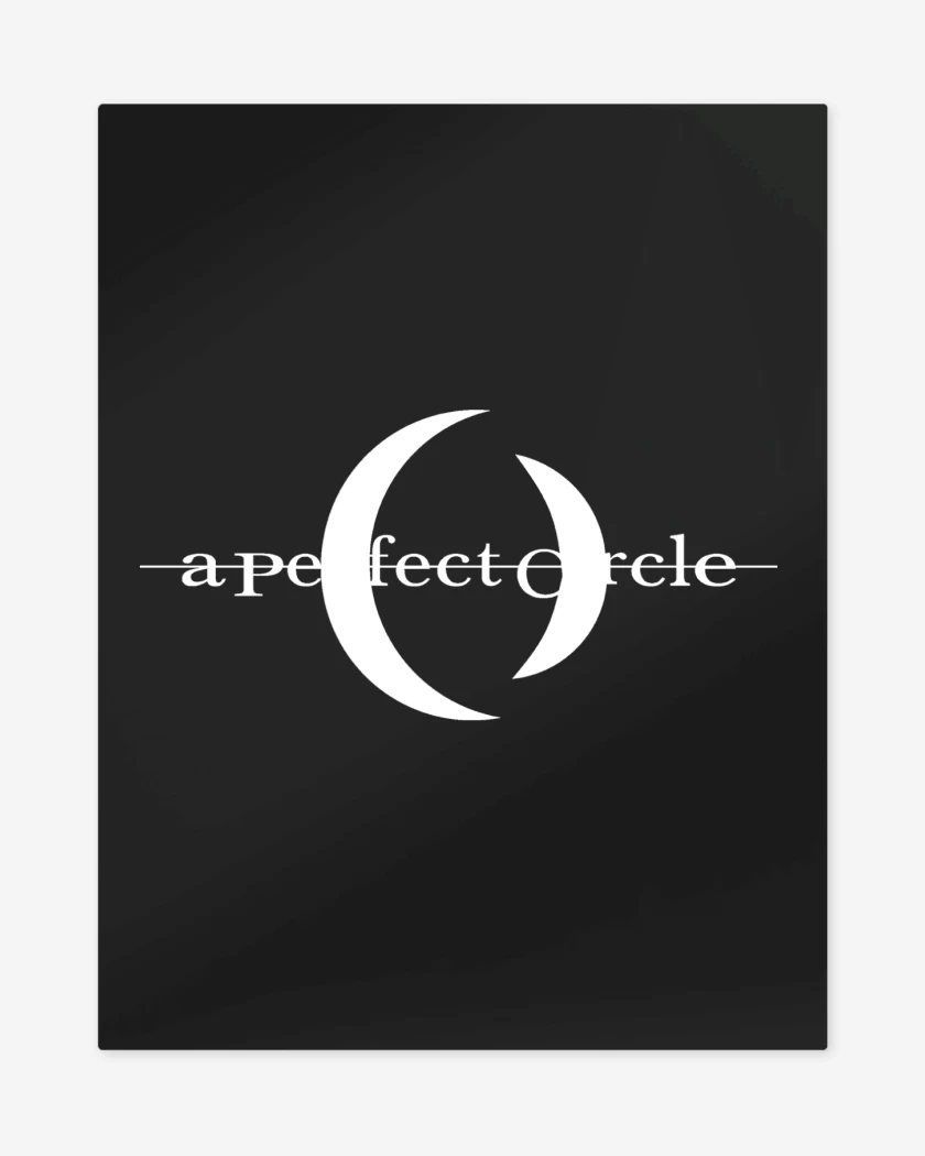 Print metalico A Perfect Circle Logo Blanco