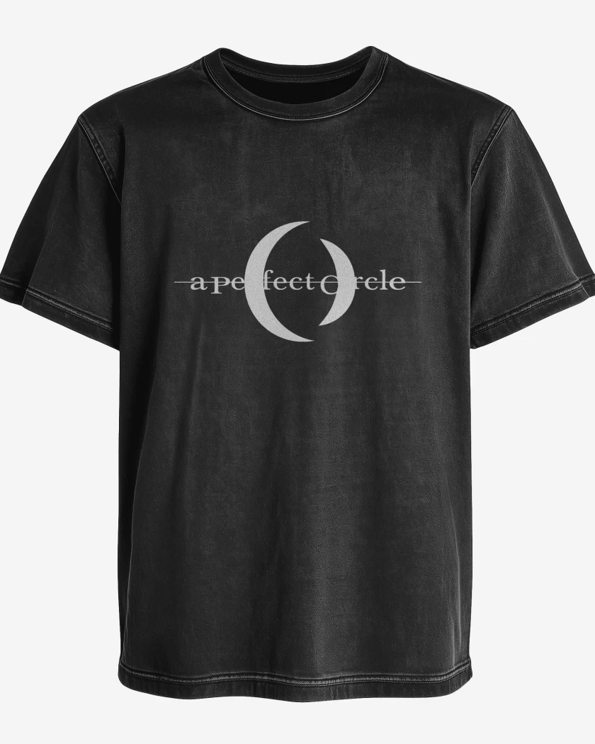 Polera desgastada A Perfect Circle Logo Blanco