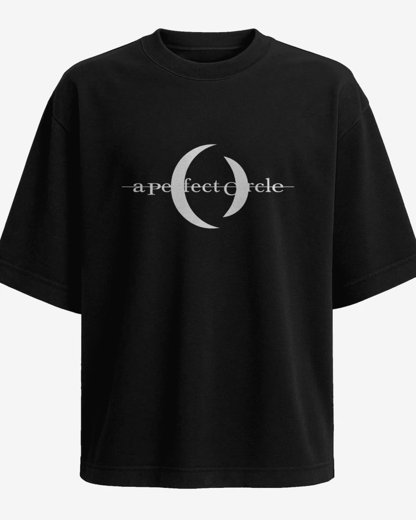 Polera Oversize A Perfect Circle Logo Blanco