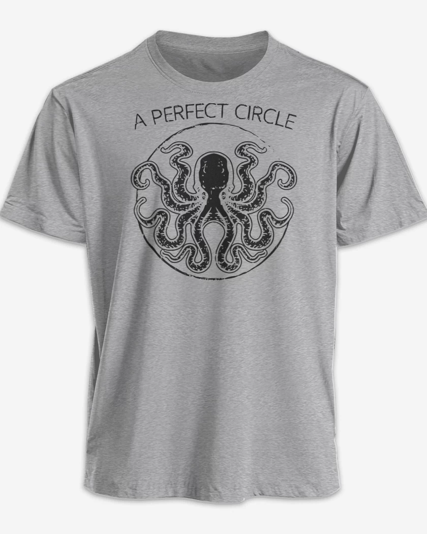 Polera premium Gris Melange de A Perfect Circle Pulpo