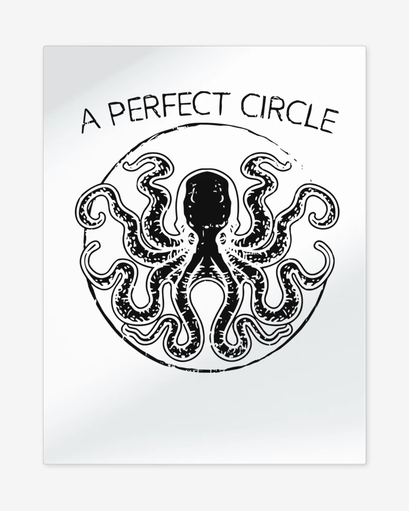Print metalico A Perfect Circle Pulpo
