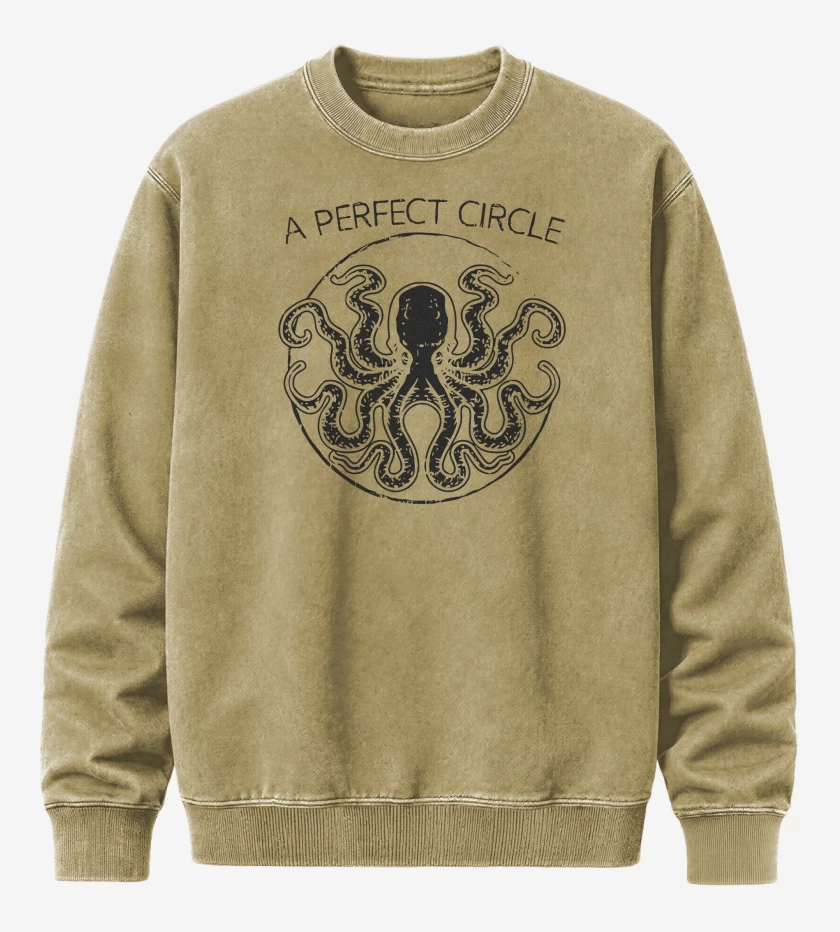 Poleron Polo Acid Wash Beige de A Perfect Circle Pulpo