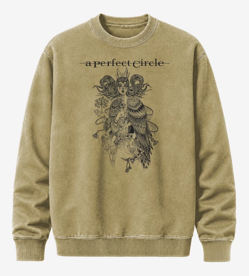 Poleron Polo Acid Wash Beige de A Perfect Circle Witch