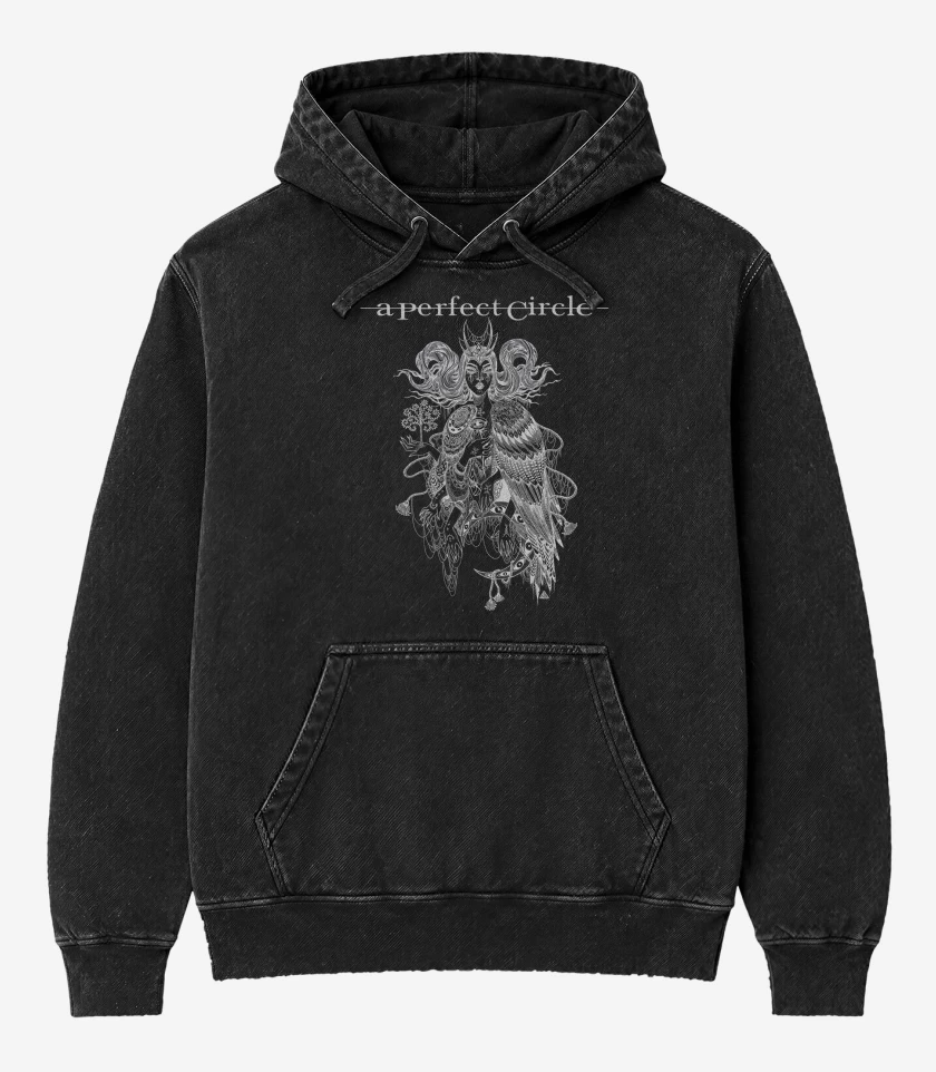 Poleron Canguro Acid Wash A Perfect Circle Bruja