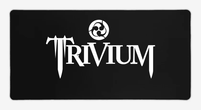Mouse pad Gamer Negro de Trivium Logo 