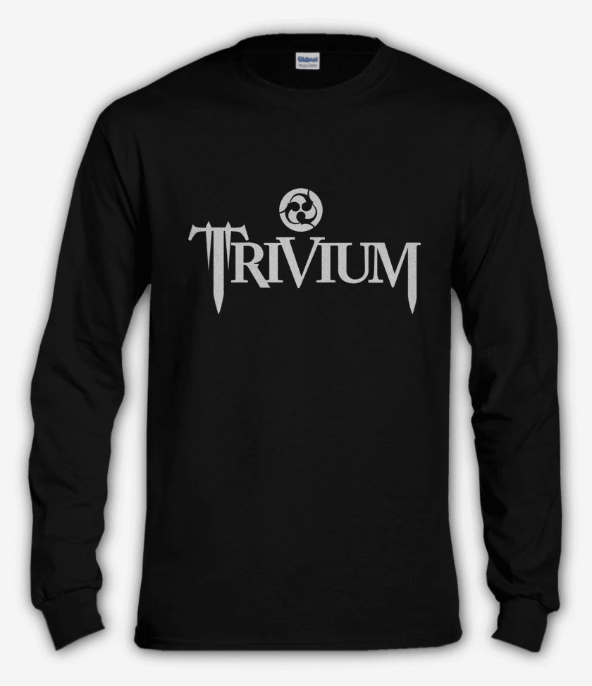 Polera manga larga Negro de Trivium Logo 