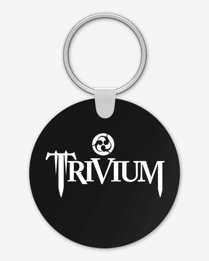 Llavero Negro de Trivium Logo 