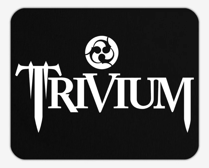 Mousepad Negro de Trivium Logo 