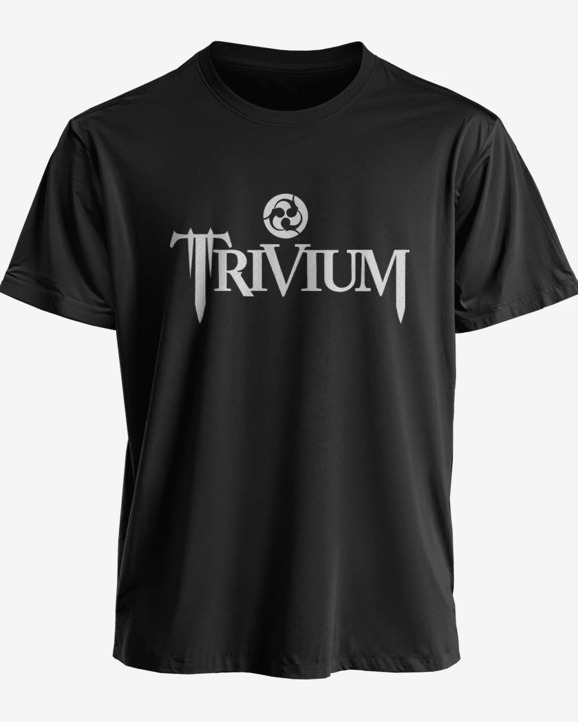 Polera premium Negro de Trivium Logo 