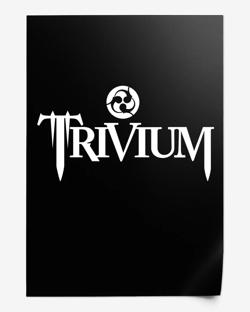 Print Negro de Trivium Logo 