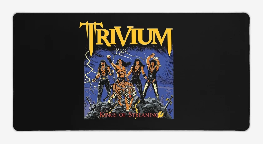 Mouse pad Gamer Negro de Trivium Kings of Streaming